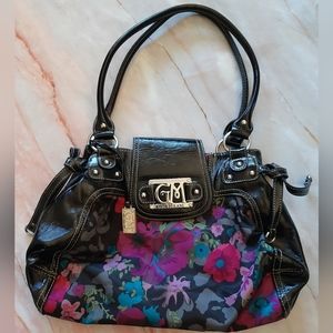 Purple Floral Handbag